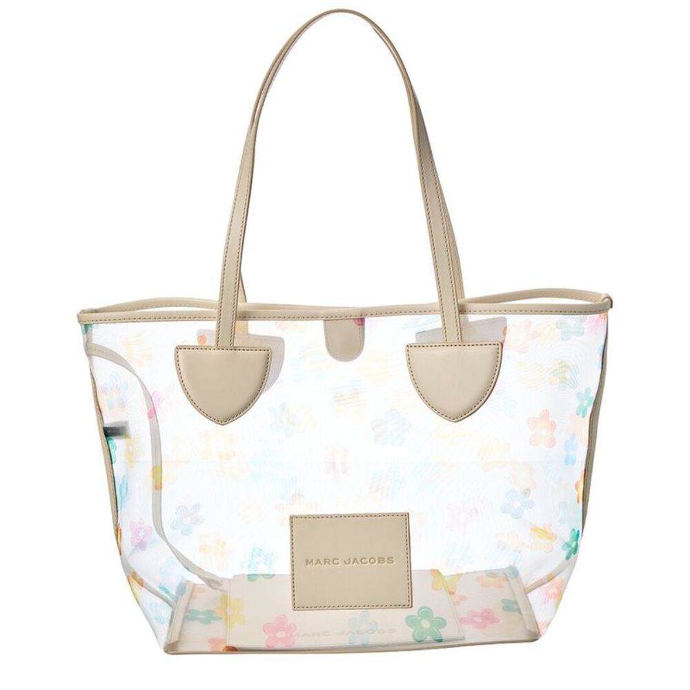 Marc Jacobs Wild Daisy Mesh On Your Marc Leather Tote